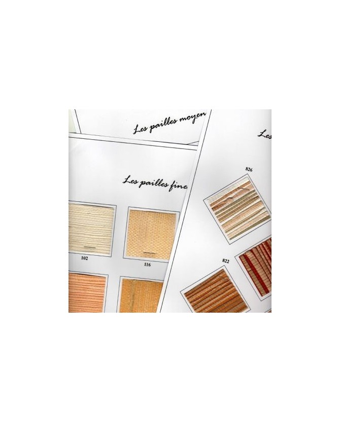 GAMME COMPLETE ECHANTILLONS pailles 5€ LIVRAISON COMPRISE*