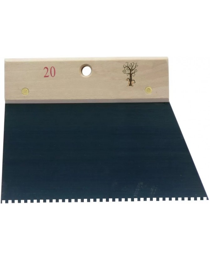 Peigne à dents carrées de 3 mm pour l'utilisation des colles liège.