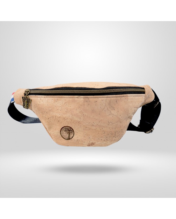 Banane en liège. Pour emporter l’essentiel  téléphone, portefeuille, clés